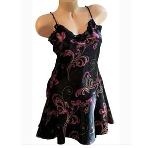 Vintage delicates satin slip lingerie dress sz m